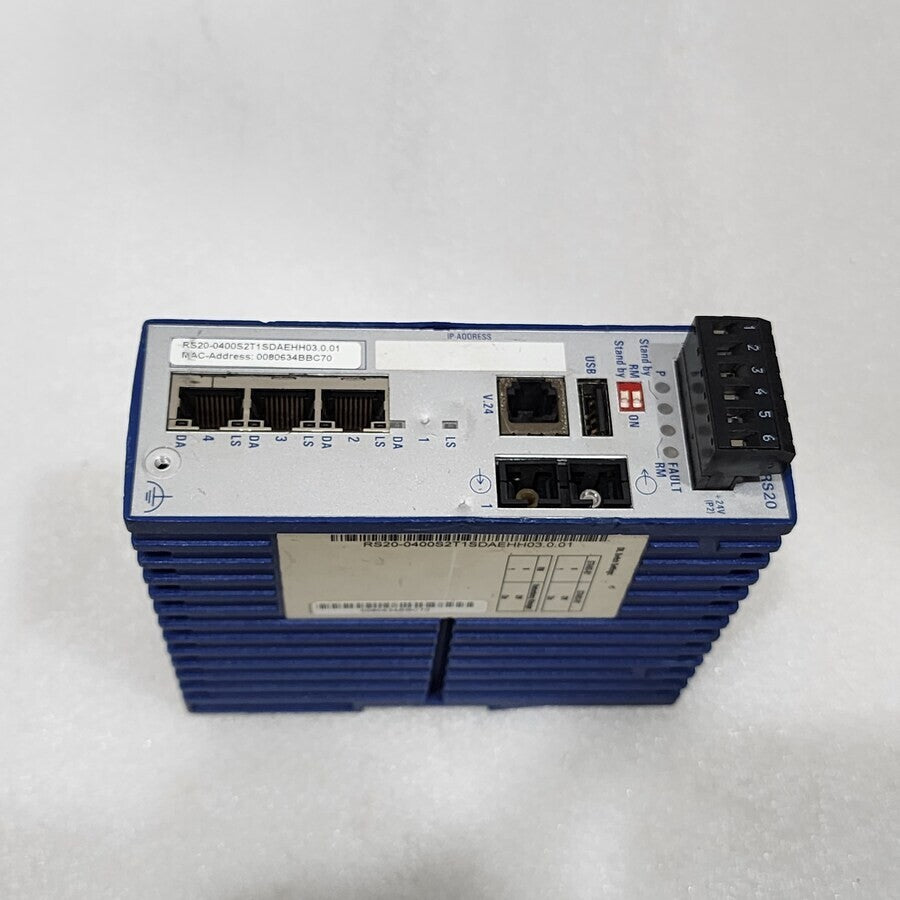 HIRSCHMANN RS20 INDUSTRIAL ETHERNET SWITCH RS20-0400S2T1SDAEHH03.0.01