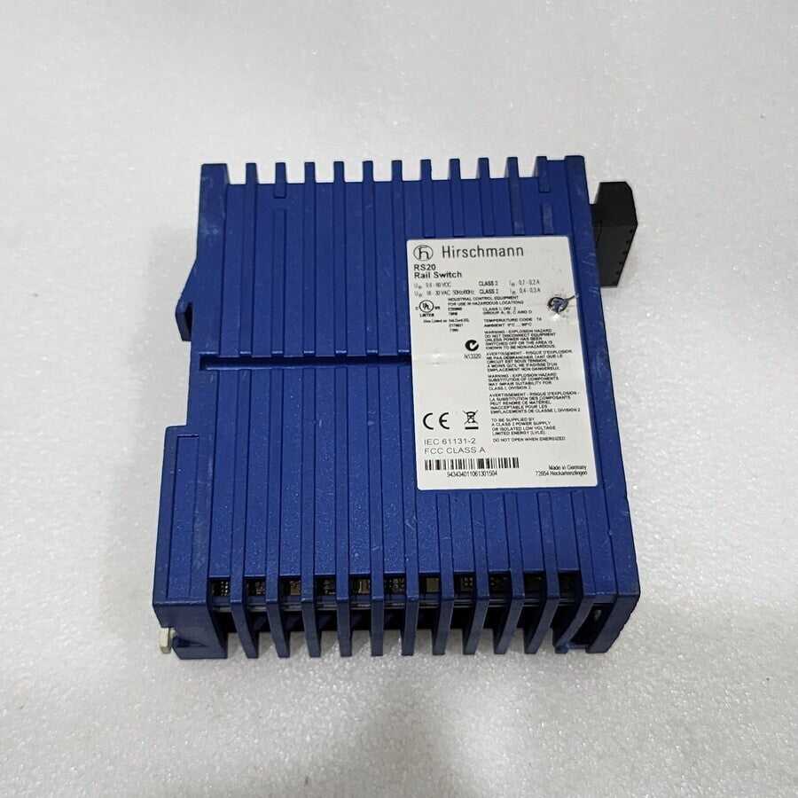 HIRSCHMANN RS20 INDUSTRIAL ETHERNET SWITCH RS20-0400S2T1SDAEHH03.0.01