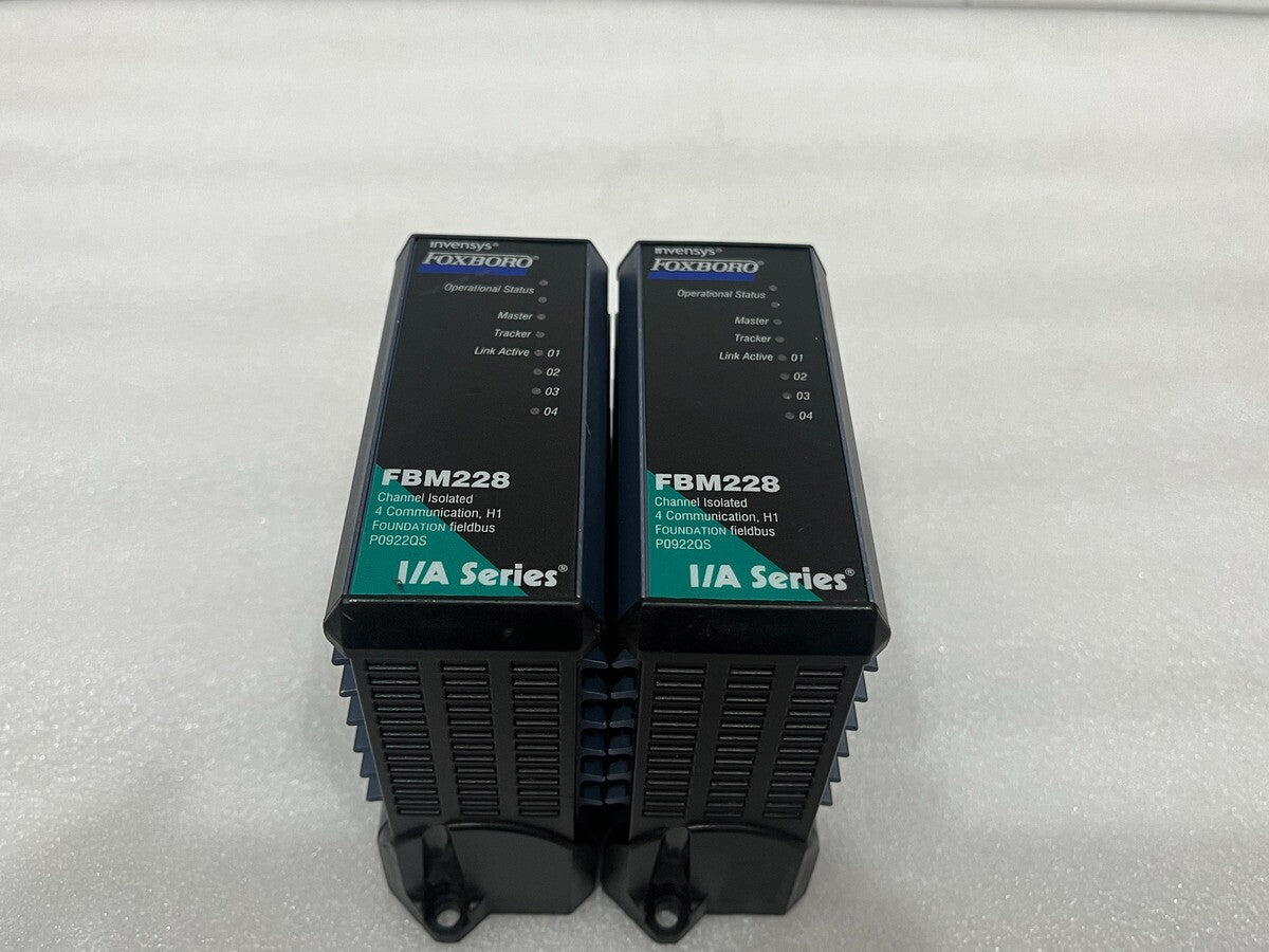 FOXBORO INVENSYS FBM228 4CH ISOLATED COMMUNICATION FIELDBUS MODULE P0922QS