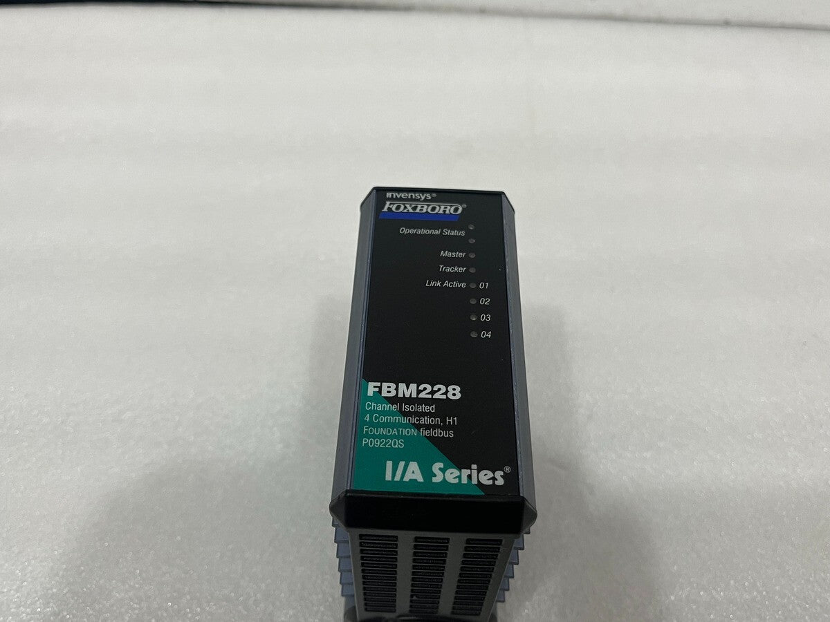FOXBORO INVENSYS FBM228 4CH ISOLATED COMMUNICATION FIELDBUS MODULE P0922QS