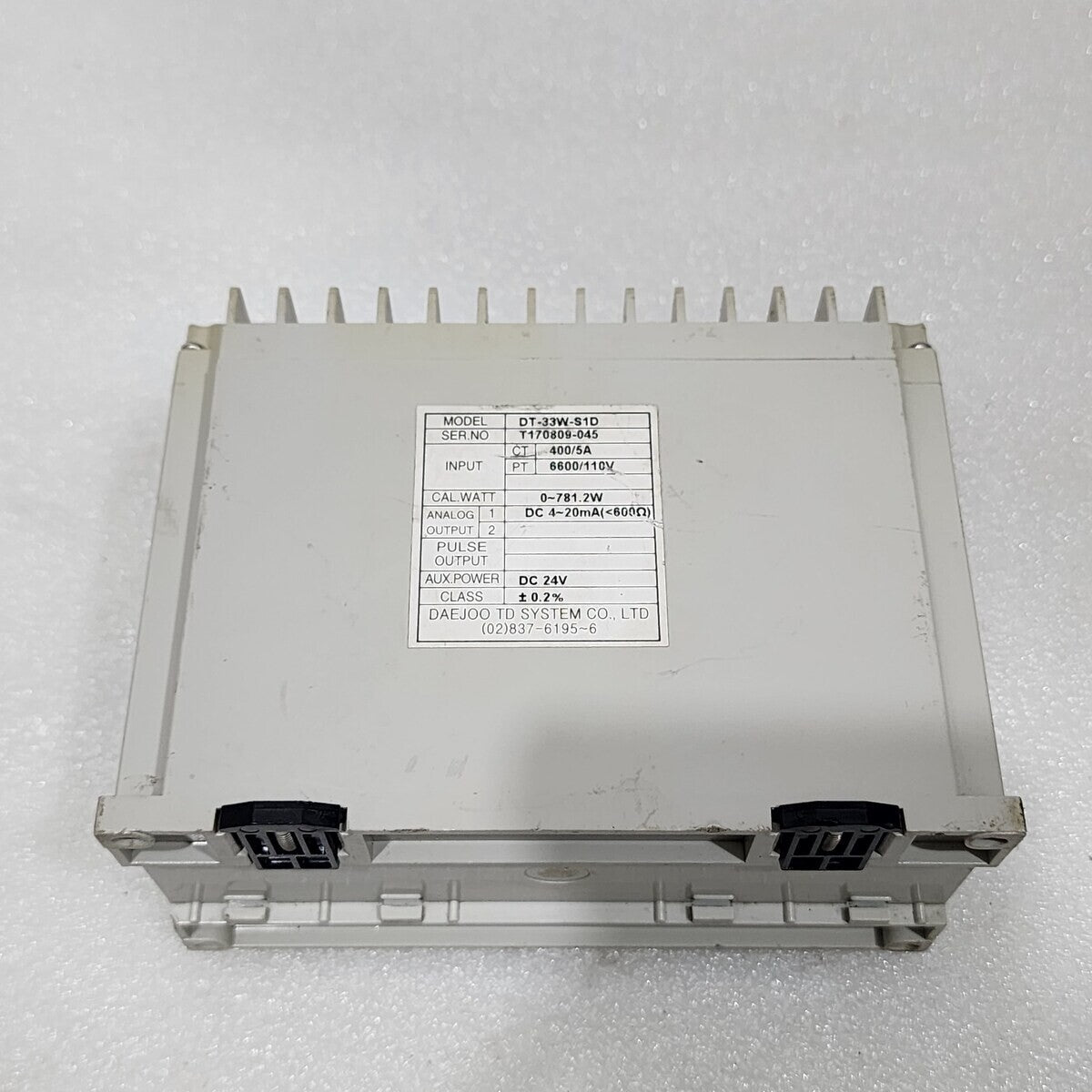 DAE JOO DT-33W-S1D WATT TRANSDUCER 24VDC
