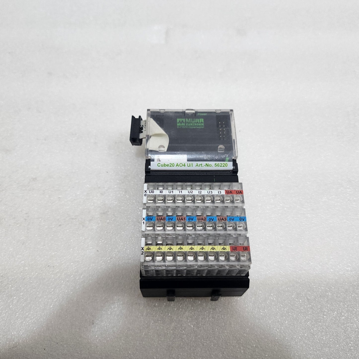 MURR ELEKTRONIK CUBE20 AO4 U/I ANALOG OUTPU EXPANSION MODULE 56220