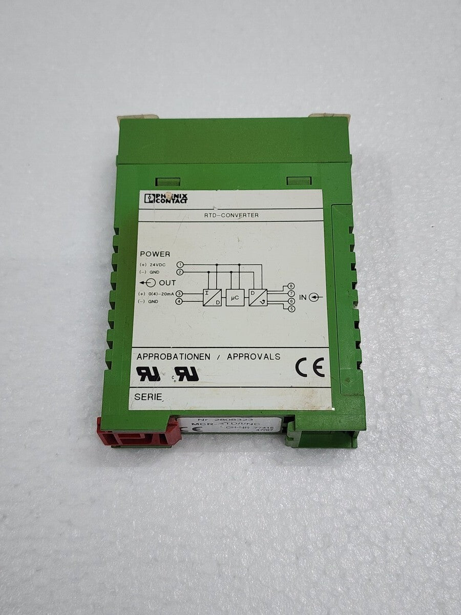 PHOENIX CONTACT MCR-RTD/I/NC RTD CONVERTER 2808323 20-30VDC