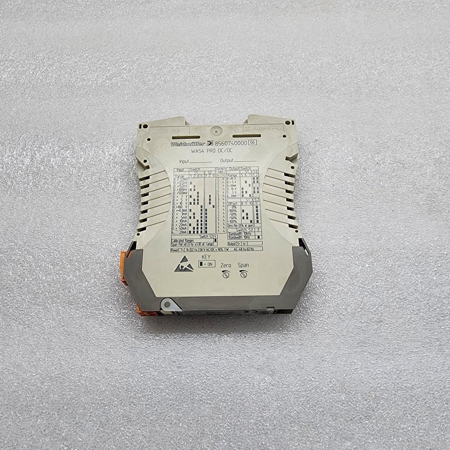 WEIDMULLER WAS4 PRO DC/DC SIGNAL CONVERTER 856074000006