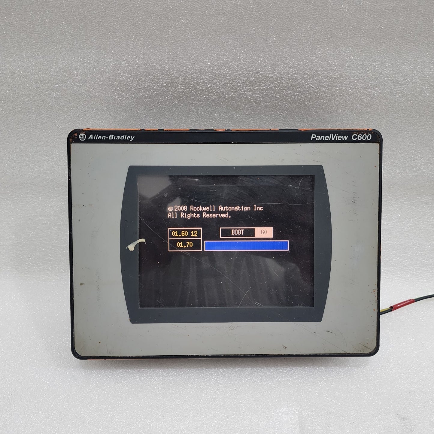 ALLEN BRADLEY CAT 2711C-T6T A PANELVIEW COMP C600 GRAPHIC TERMINAL 24VDC