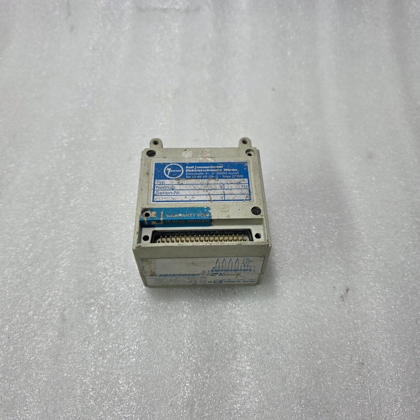 JANSSEN MAS 22 CONTROLLER DISPLAY MODULE INDUSTRIAL CONTROL UNIT