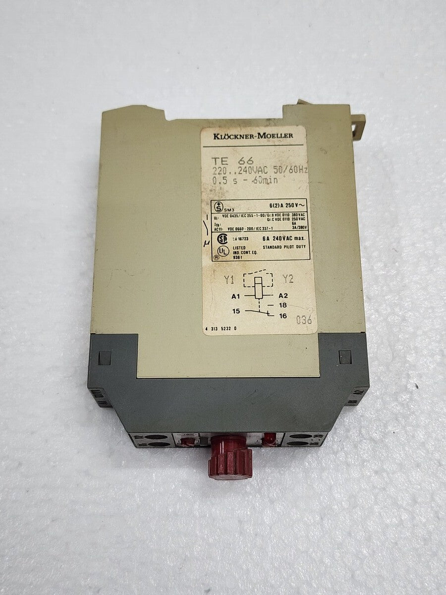 MOELLER TE66 TIMER RELAY 220-240VAC