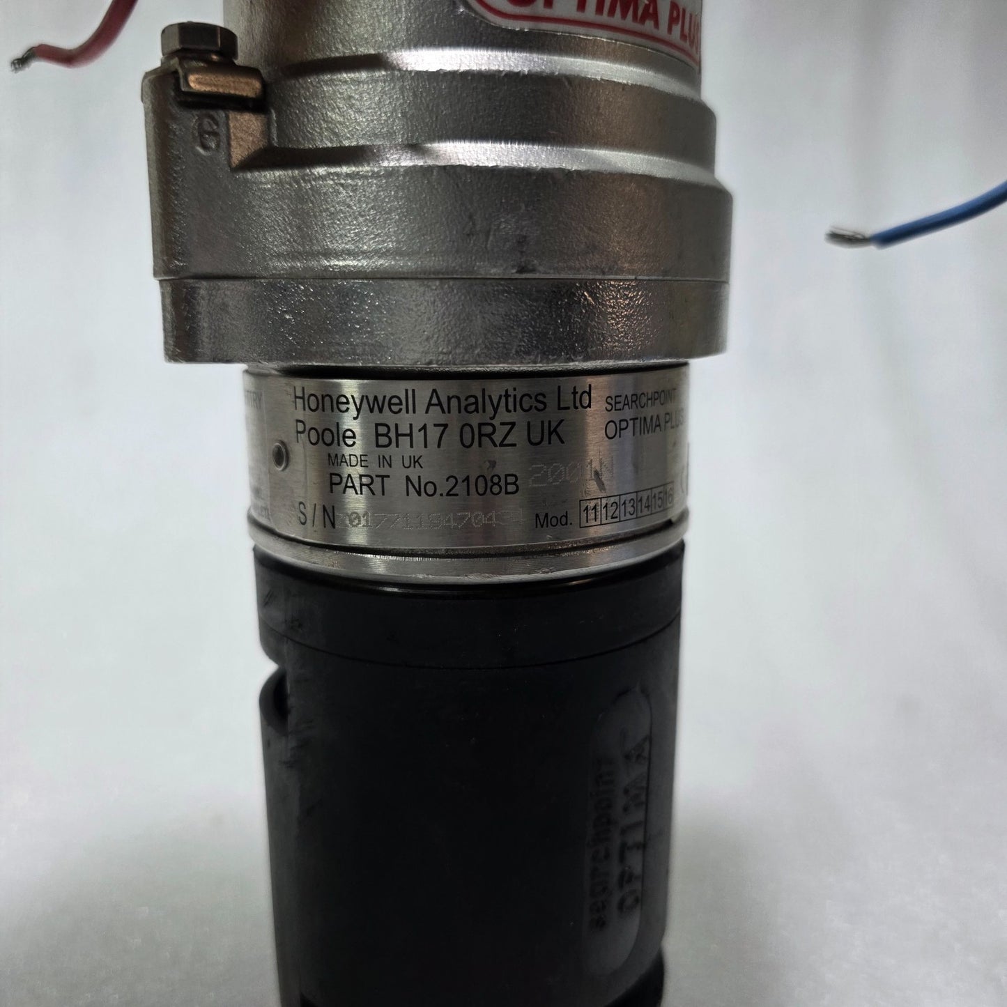 HONEYWELL SEARCHPOINT OPTIMA PLUS GAS DETECTOR 2108B 2001N IR HYDROCARBON SENSOR