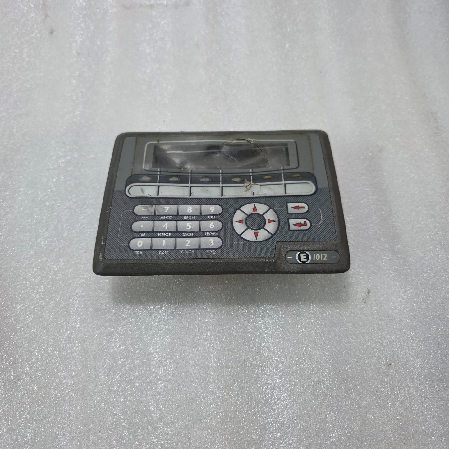 BEIJER ELECTRONICS E1012 OPERATOR PANEL HMI 603111201  (NON WORKING ) FOR PARTS
