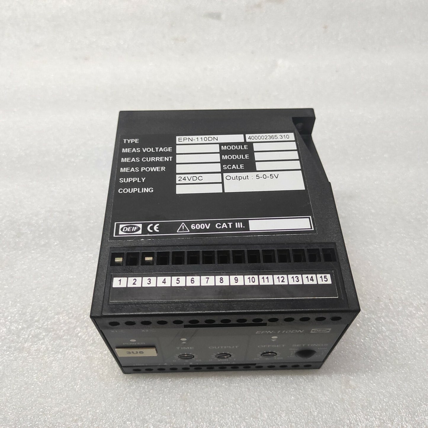 DEIF EPN-110DN ELECTRONIC POTENTIOMETER 400002365.310 24VDC