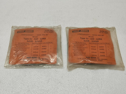 Saab Diesel Piston Ring Set 0026013 2J32.005 TYPE 2J - 2JZ - 2JRG - 2JHR - 2JHVP