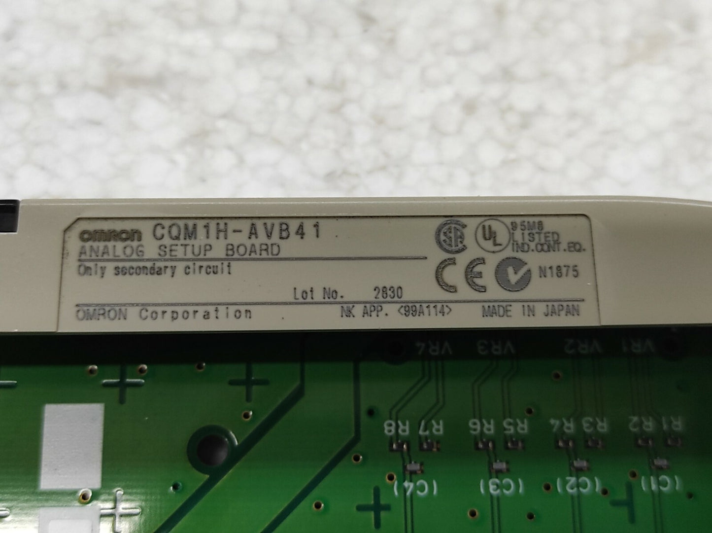 Omron Timer Card for CPU51 CQM1H-AVB41 Analog Setup Board