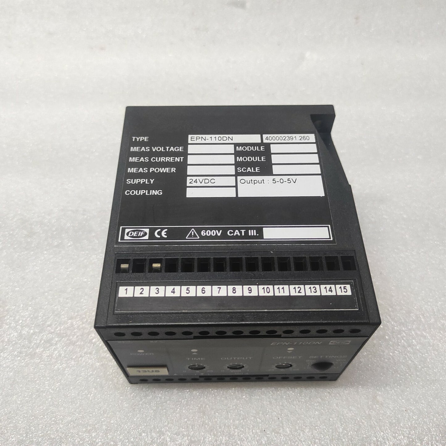 DEIF EPN-110DN ELECTRONIC POTENTIOMETER 400002391.260 24VDC