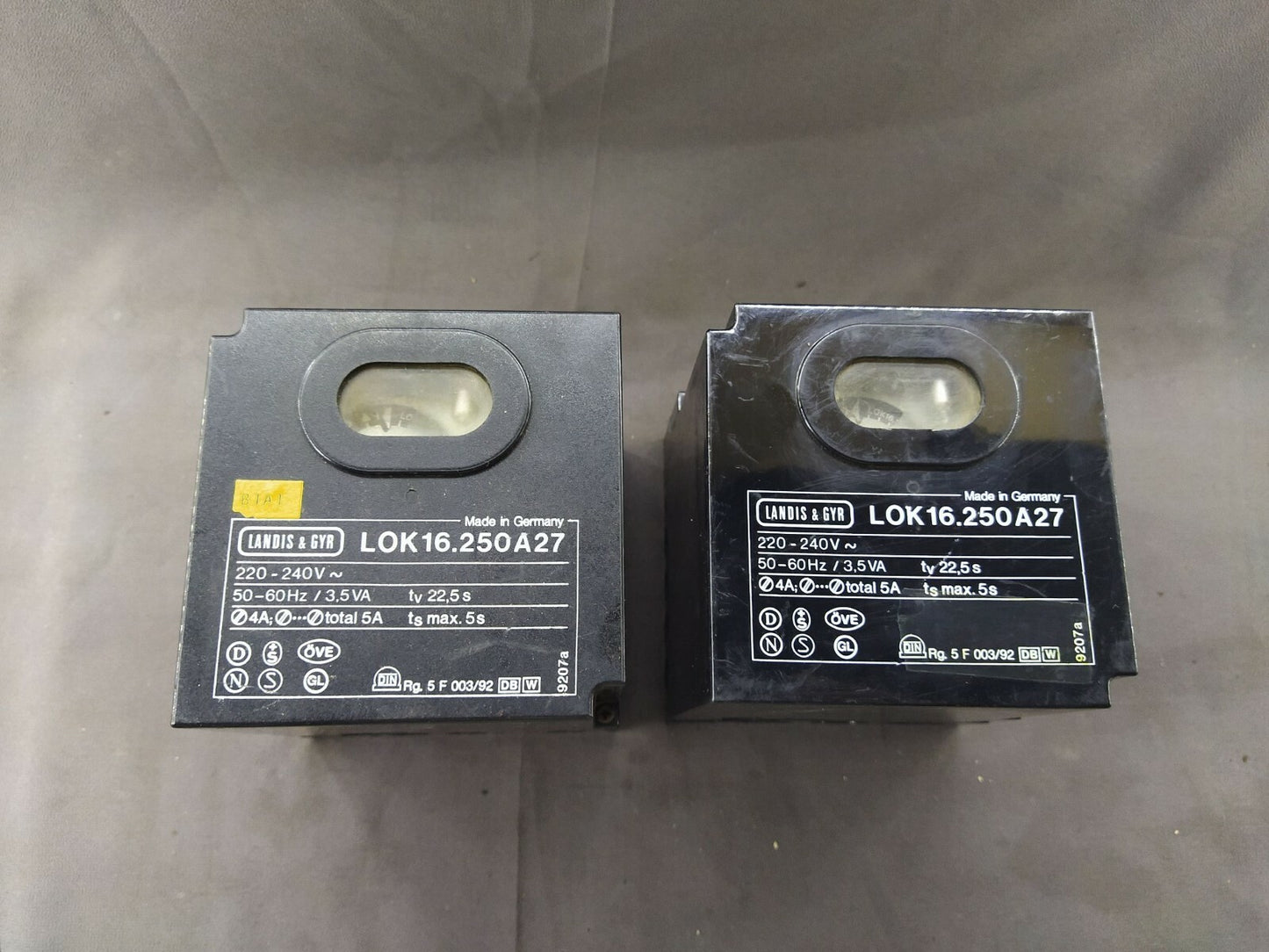 Landis & Gyr LOK16.250A27 Burner Control 220-240V LOK 16.250A27