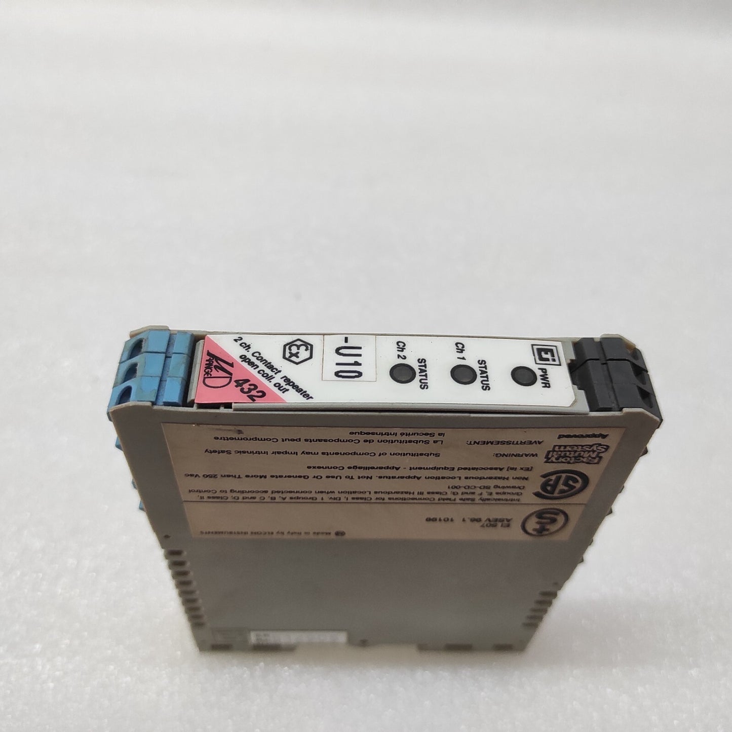 ELCON INSTRUMENT 432 2-CH ISOLATING CONTACT/PROX SENSOR REPEATER OPEN COLLECTOR