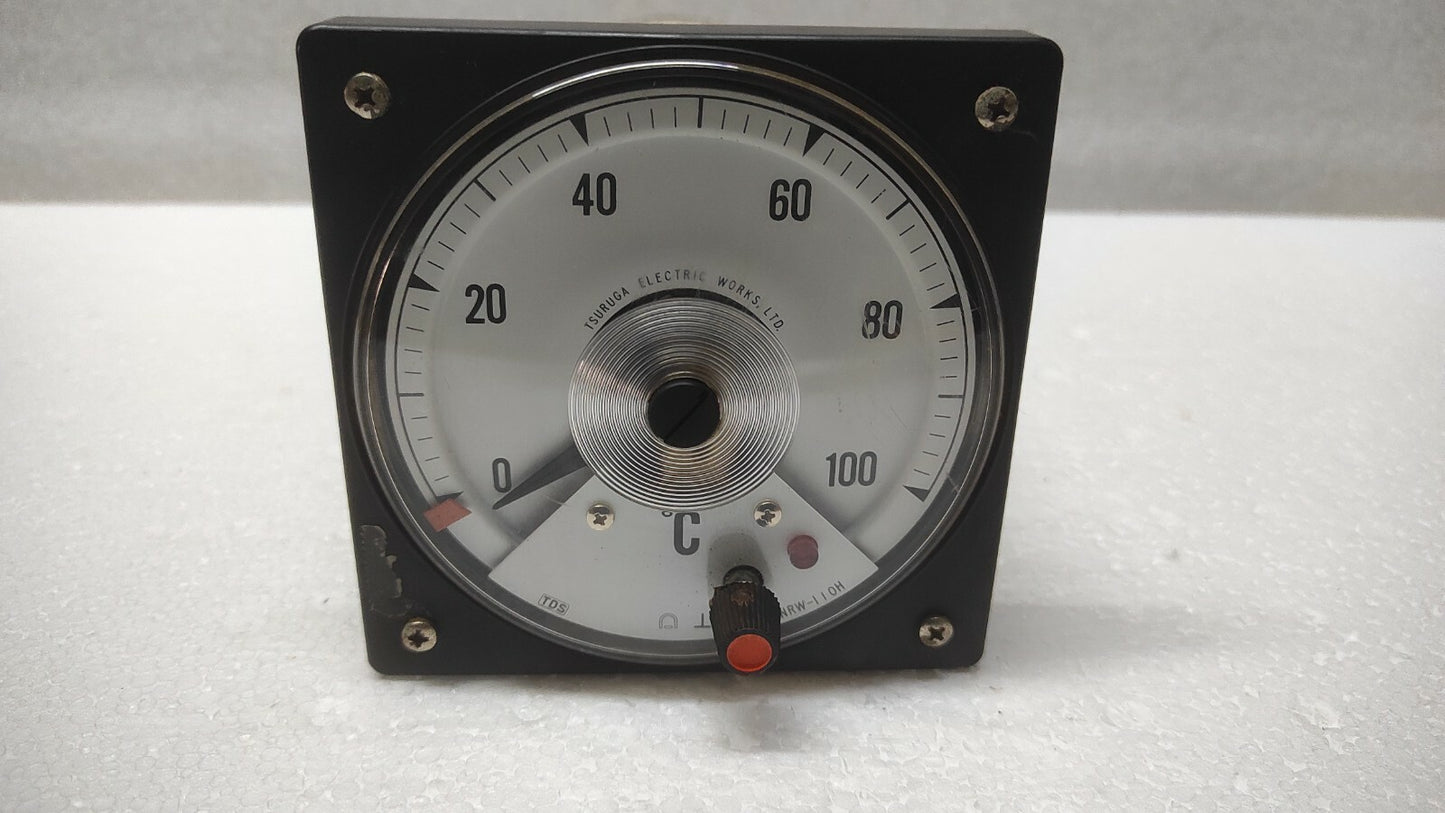 TDS TSURUGA ELECTRIC NRW-110H TEMPERATURE INDICATOR 100-220V 0-100'C