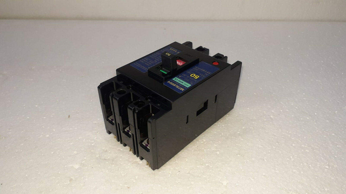 Mitsubishi NF60-CS No-Fuse Breaker 50A 3P 600V NF60CS