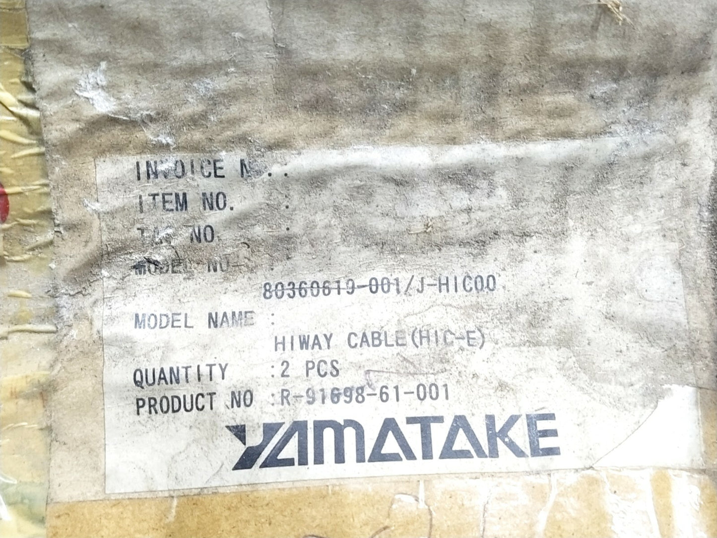 YAMATAKE J-HIC00 HIWAY CABLE R-91698-61-001