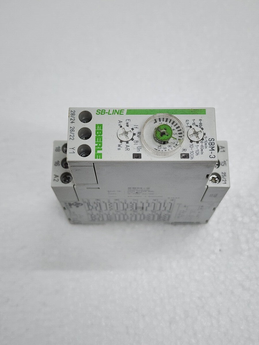 EBERLE SBM-3 MULTIFUNCTION TIMER RELAY 0545 51 649 820 12-240V AC/DC