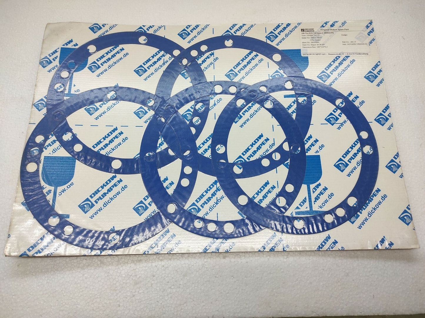 Dickow Pumpen NMBHU 26/170 Gasket 00599364 400.15 04.39.397
