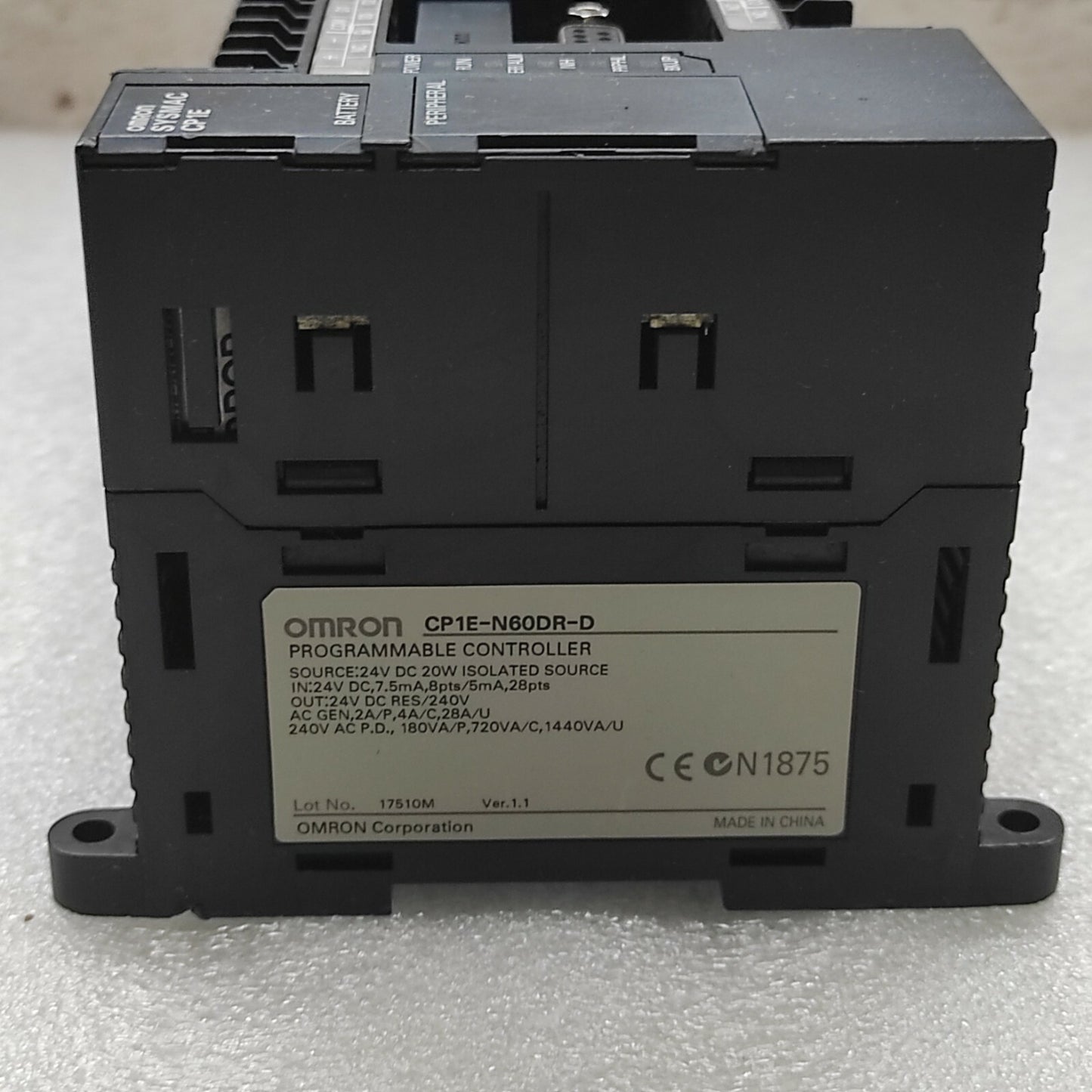 Omron CP1E-N60DR-D Programmable Controller 24V DC CP1EN60DRD