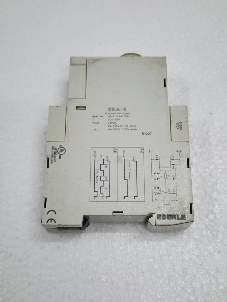 EBERLE SBA-2 TIMER RELAY 0545 13 641 020 24VDC / 24-240VAC