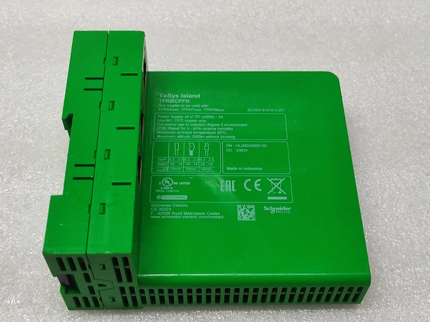 SE TESYS TPRBCPFN BUS COUPLER 24VDC