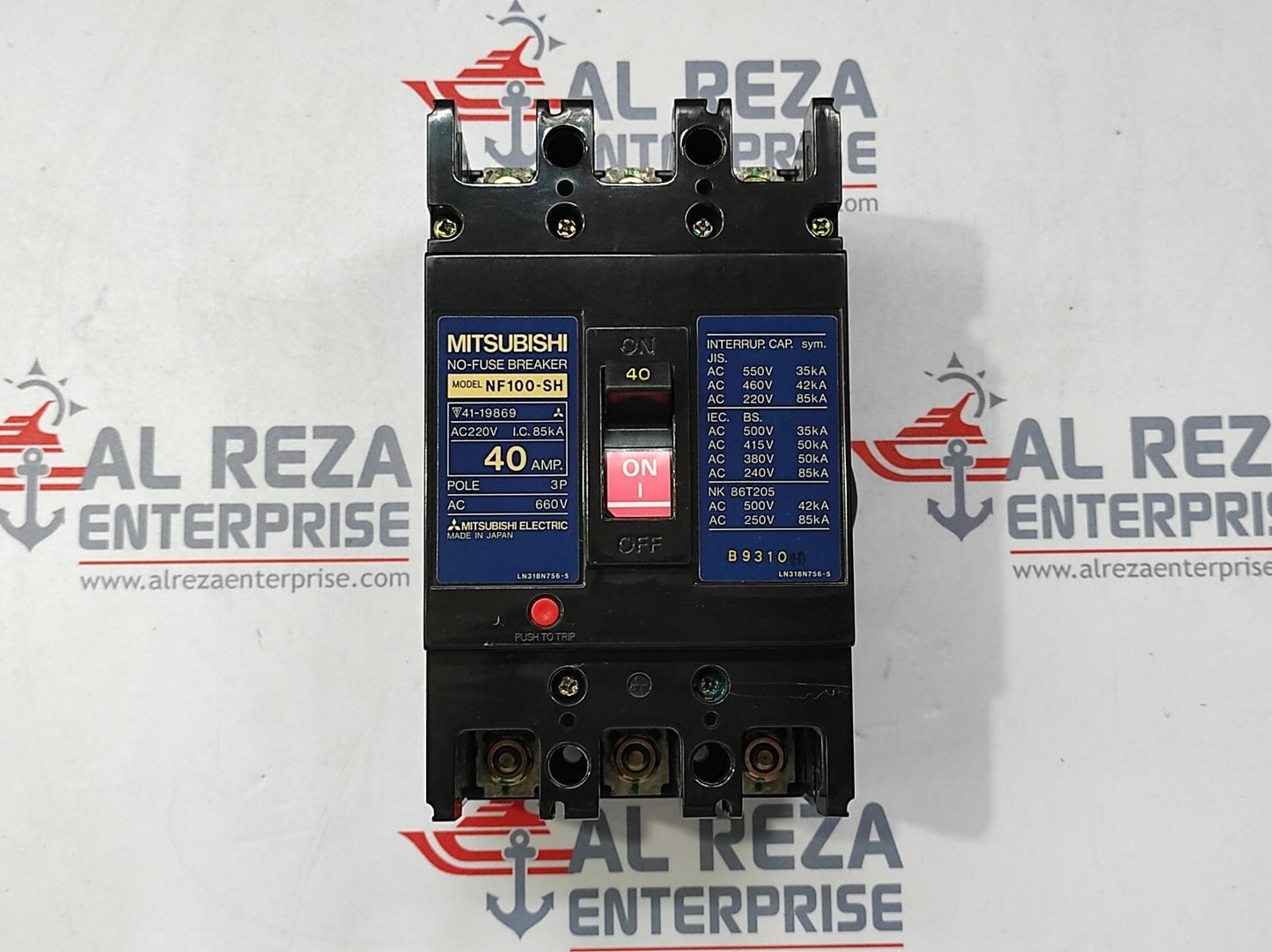 MITSUBISHI NF100-SH NO-FUSE BREAKER 40A  3P 660V