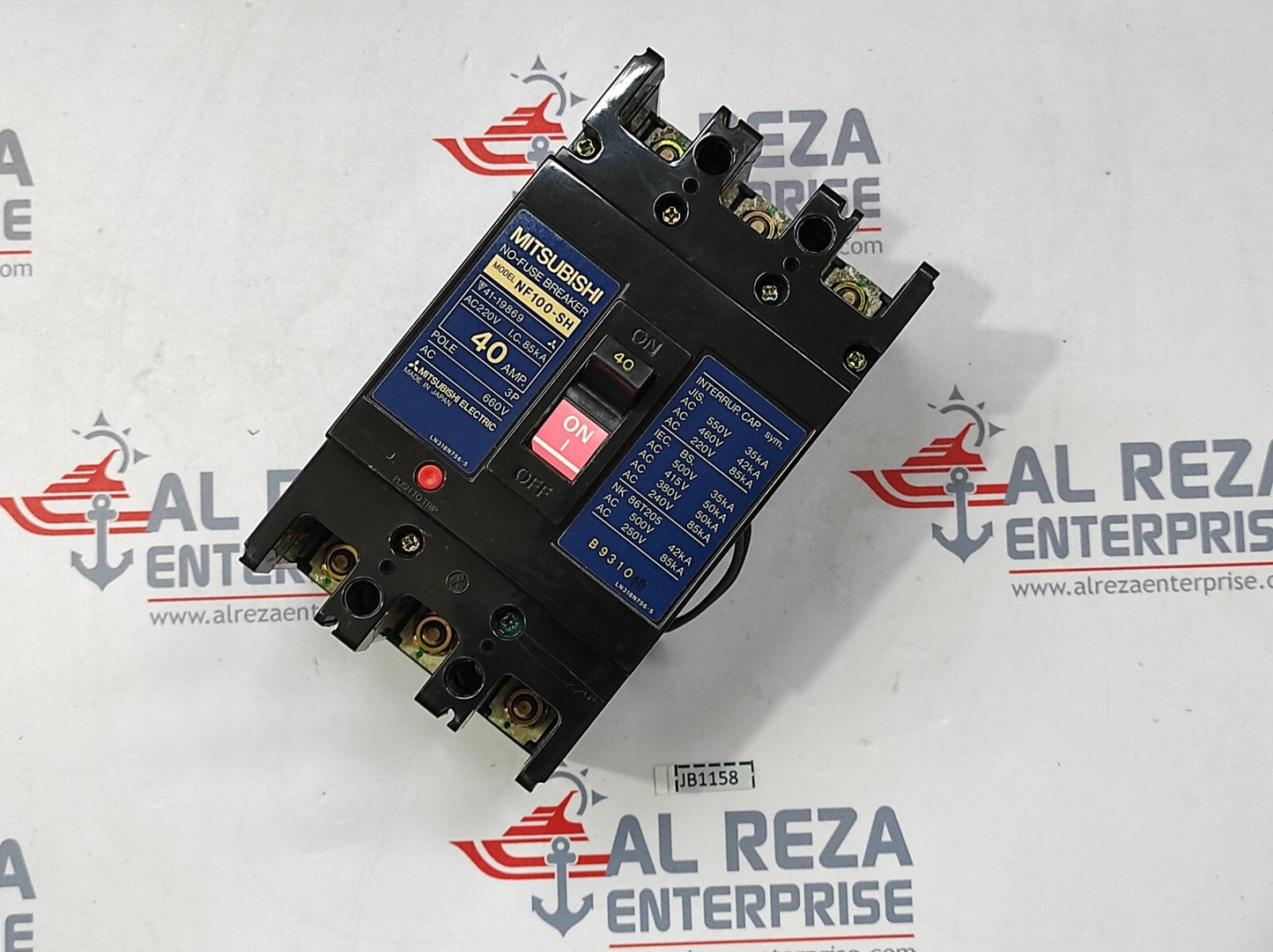 MITSUBISHI NF100-SH NO-FUSE BREAKER 40A  3P 660V
