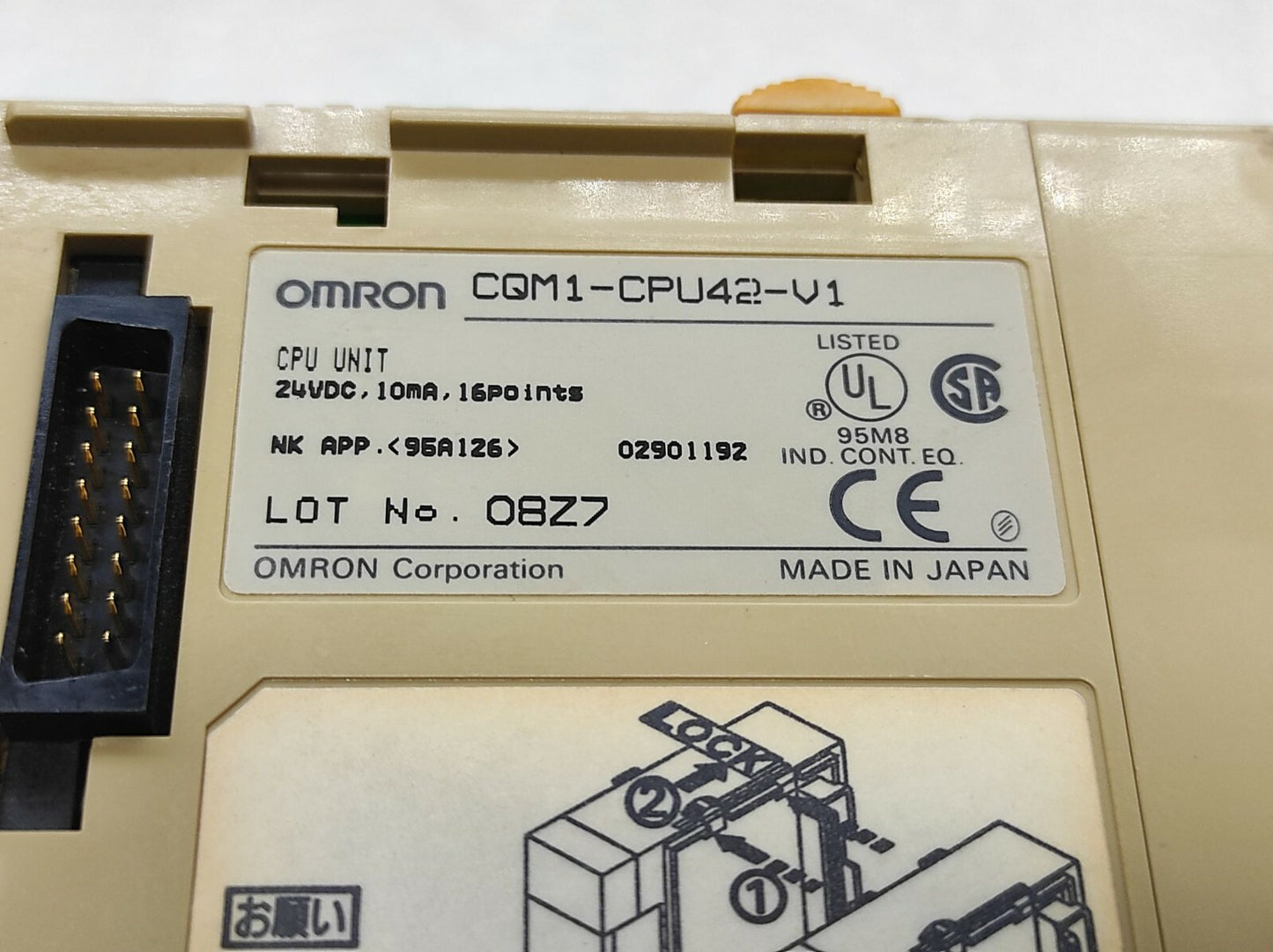 Omron CQM1-CPU42-V1 CPU Unit 24V DC