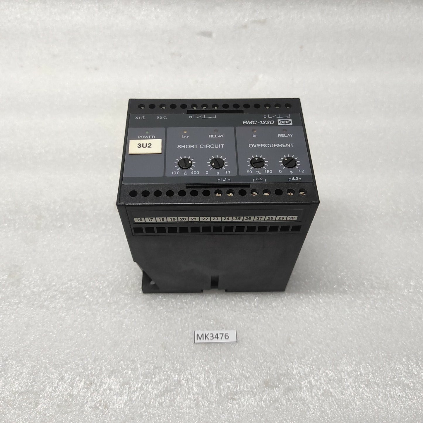 DEIF RMC-122D SHORT CIRCUIT AND OVERCURRENT RELAY 400002391.90 440VAC