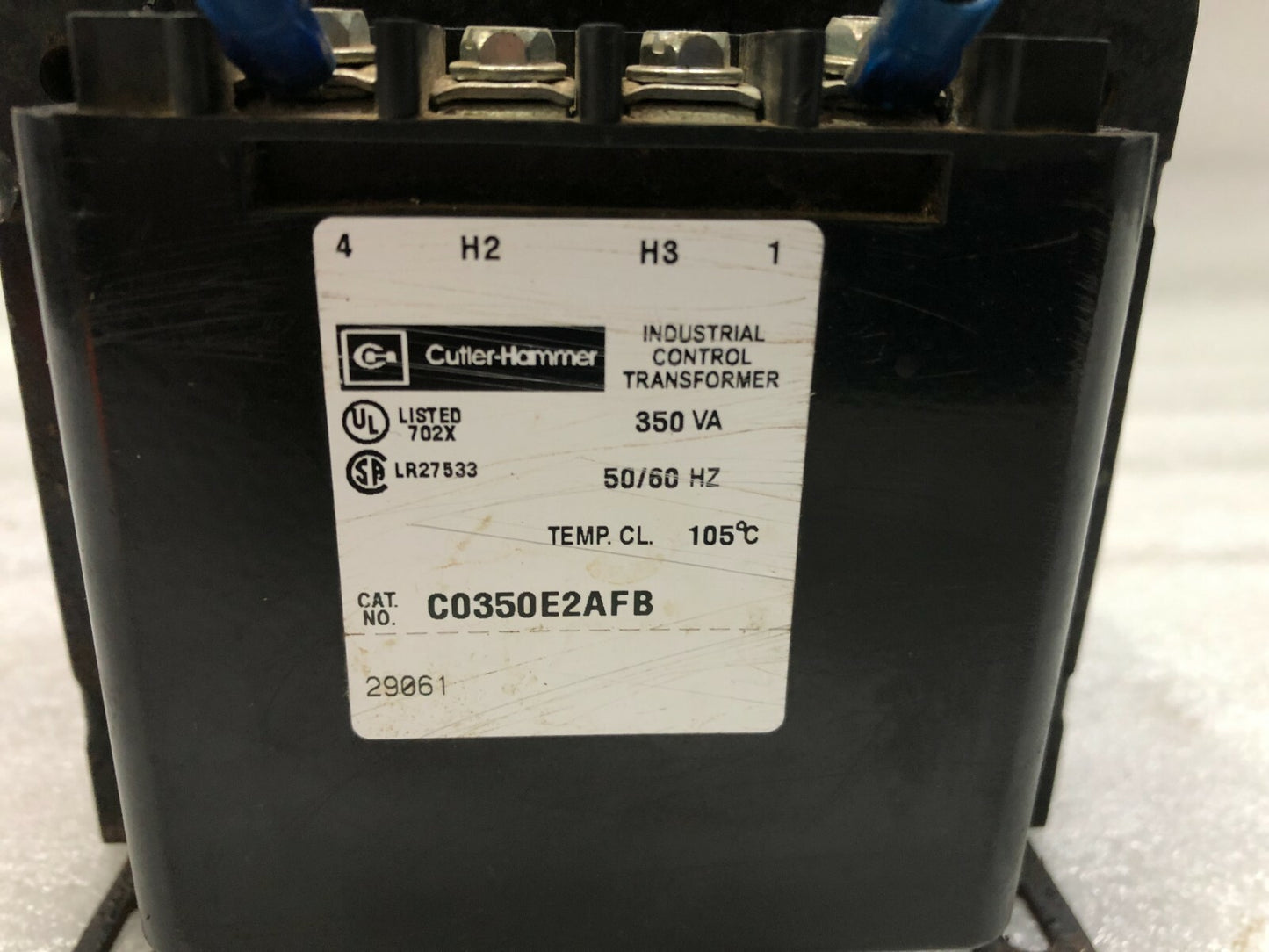 CUTLER HAMMER C0350E2AFB 350VA INDUSTRIAL CONTROL TRANSFORMER 110-120V