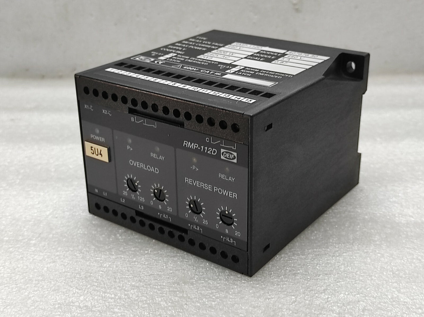 DEIF RMP-112D PROTECTION RELAY 407676.50 440V