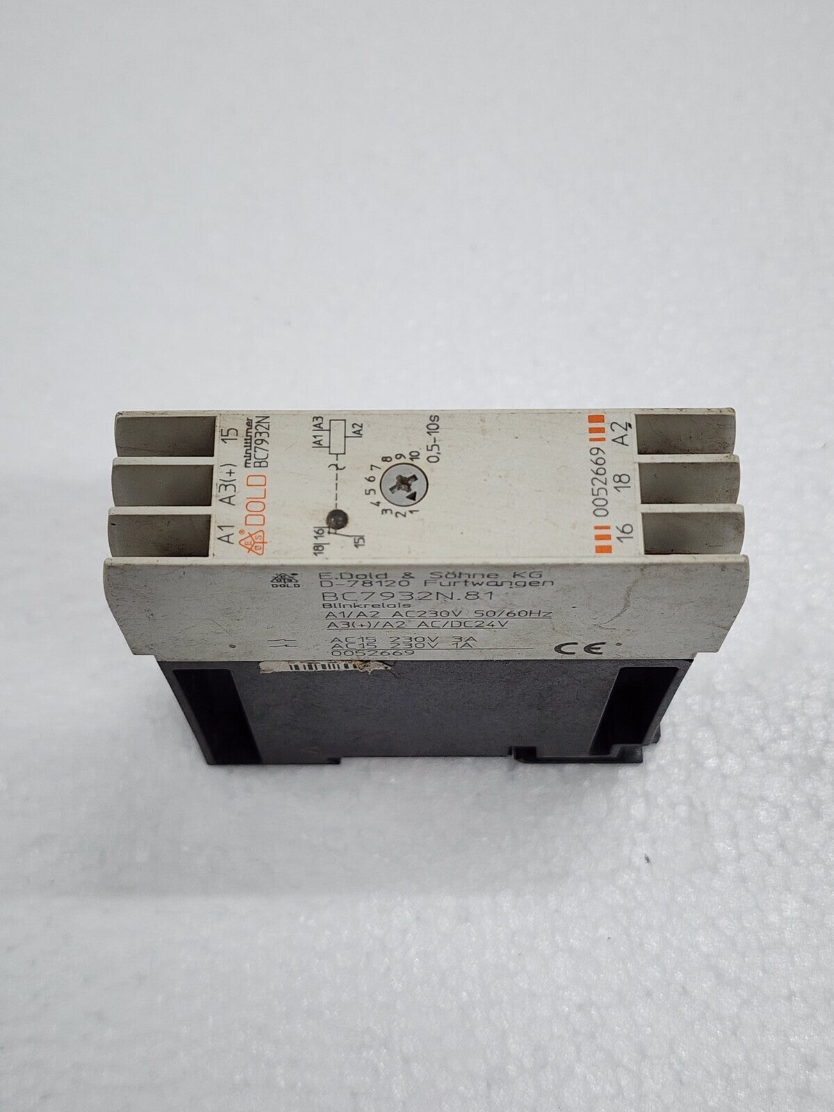 DOLD BC7932N.81 FLASHER RELAY 0052669 230V AC / 24V AC-DC