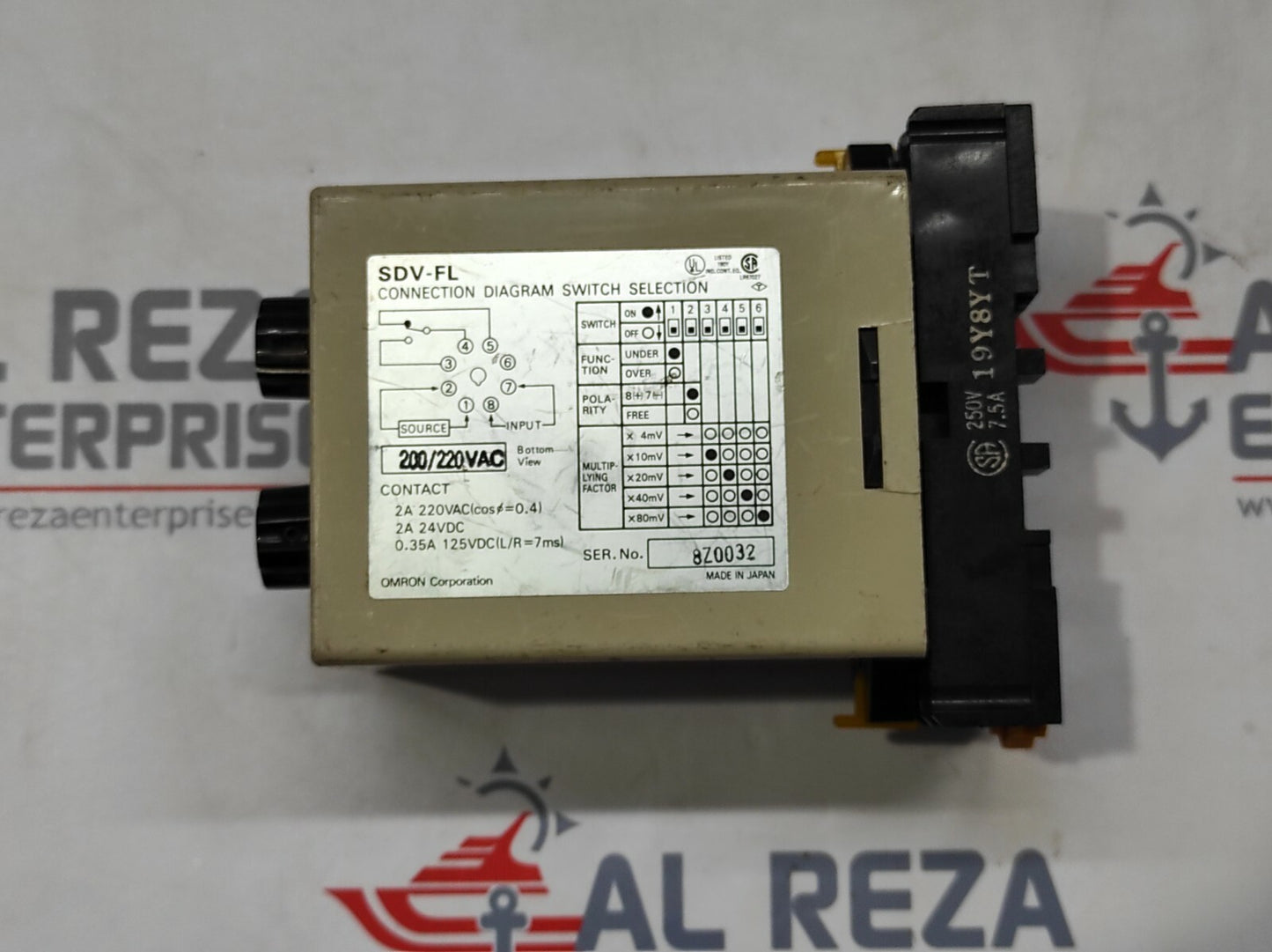 OMRON SDV-FL7 VOLTAGE SENSOR 200-220VAC