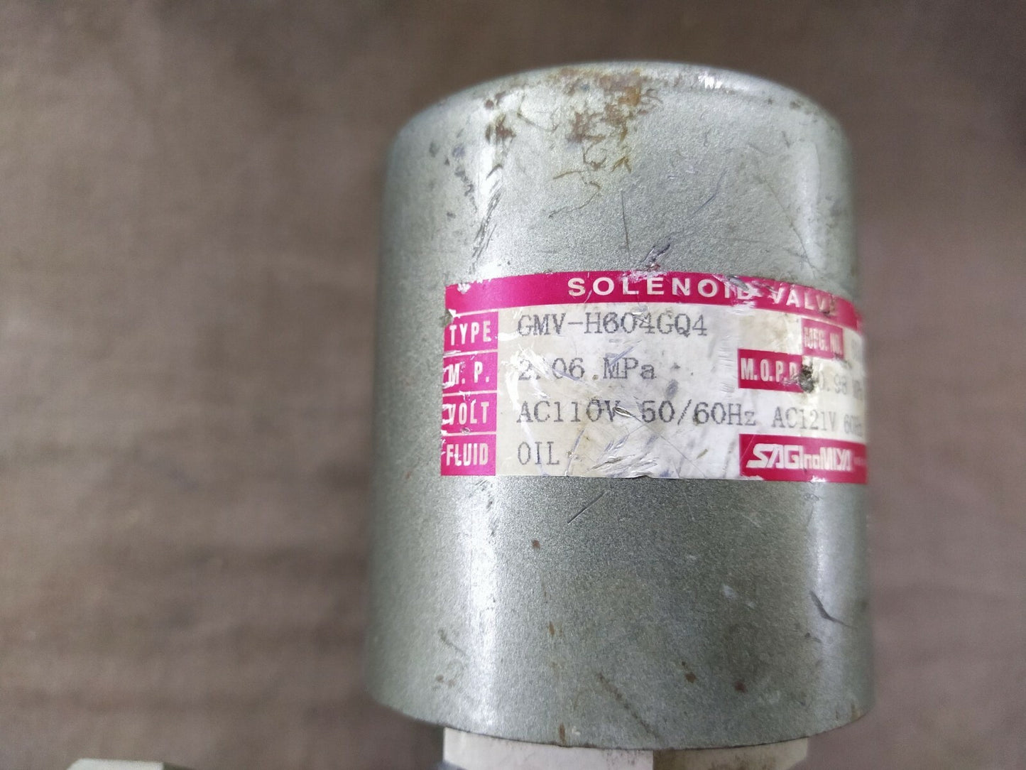 Saginomiya GMV-H604GQ4 Solenoid Valve 110V