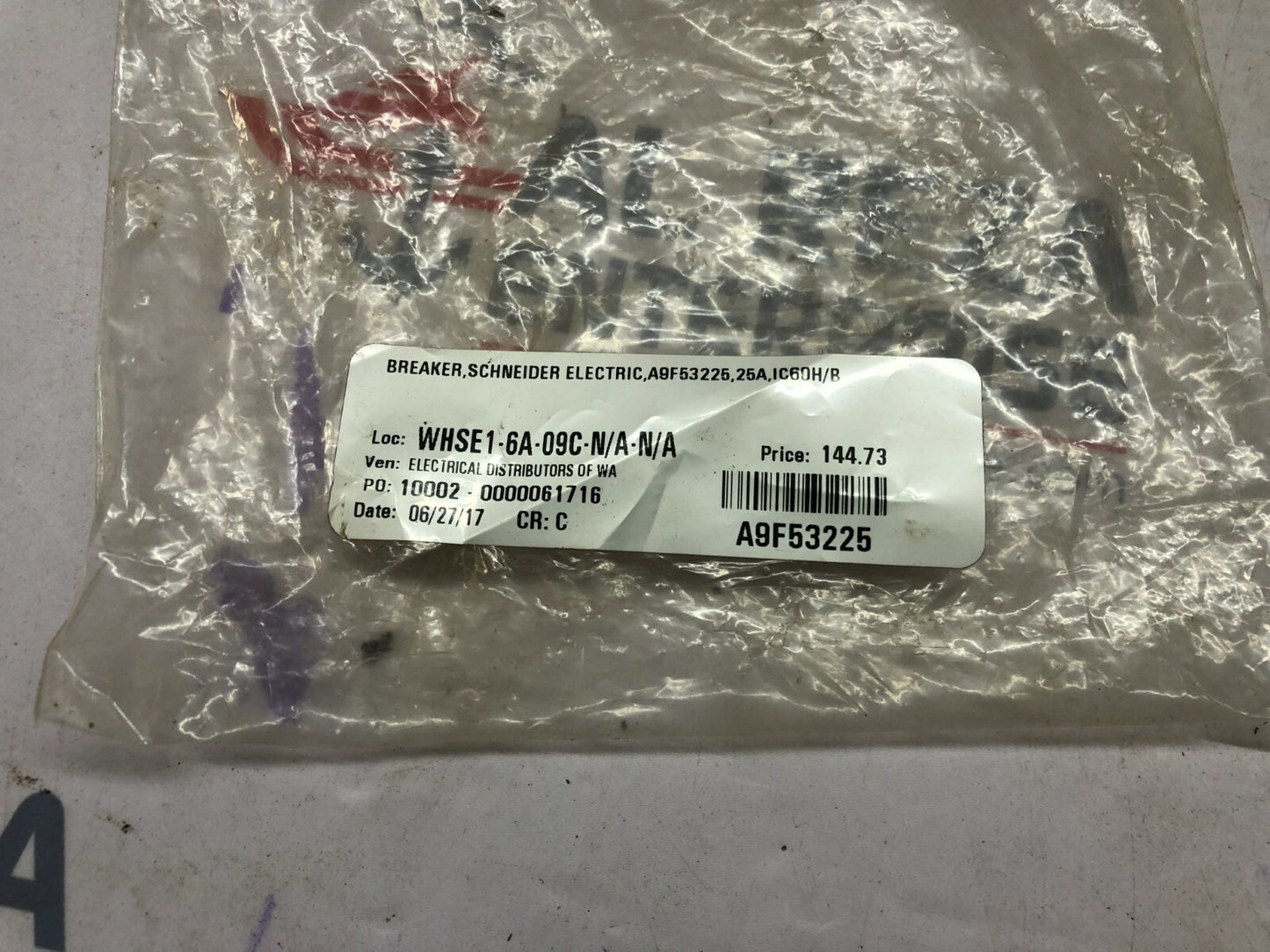 SE A9F53225 IC60H-B 25A 2P CIRCUIT BREAKER