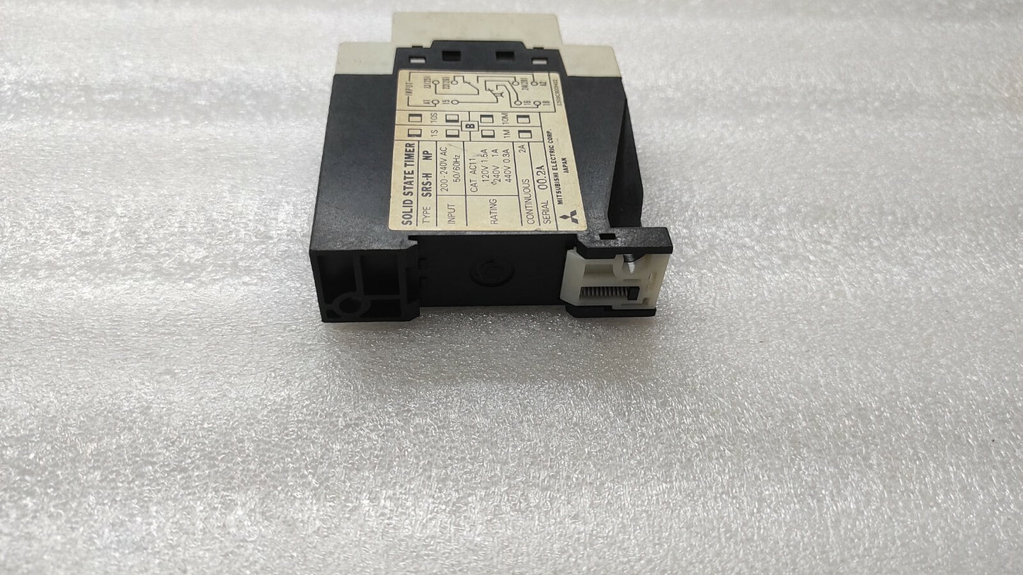 MITSUBISHI SRS-HNP SOLID STATE TIMER 200-240VAC 0.1-10 SEC