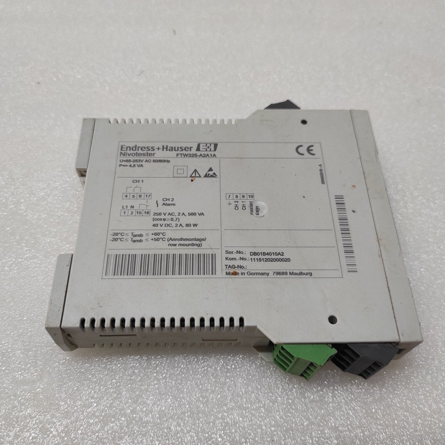 ENDRESS HAUSER FTW 325 NIVOTESTER FTW325-A2A1A 85-253V