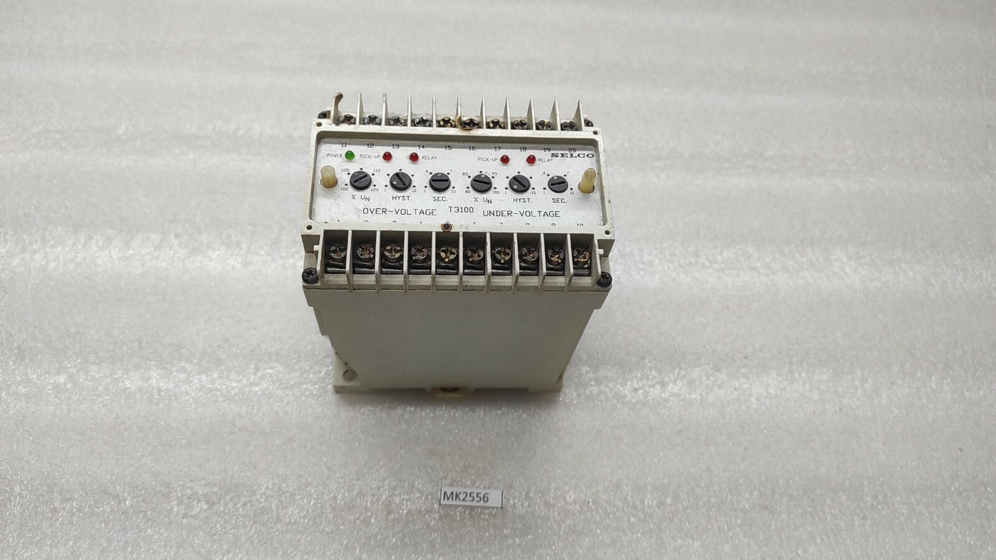 SELCO T3100-01 VOLTAGE RELAY 440VAC BODY BURNT