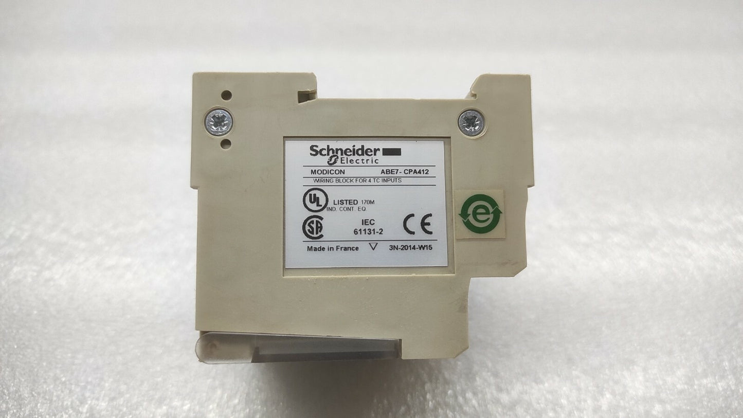 SE ABE7-CPA412 WIRING BLOCK FOR 4 TC INPUTS