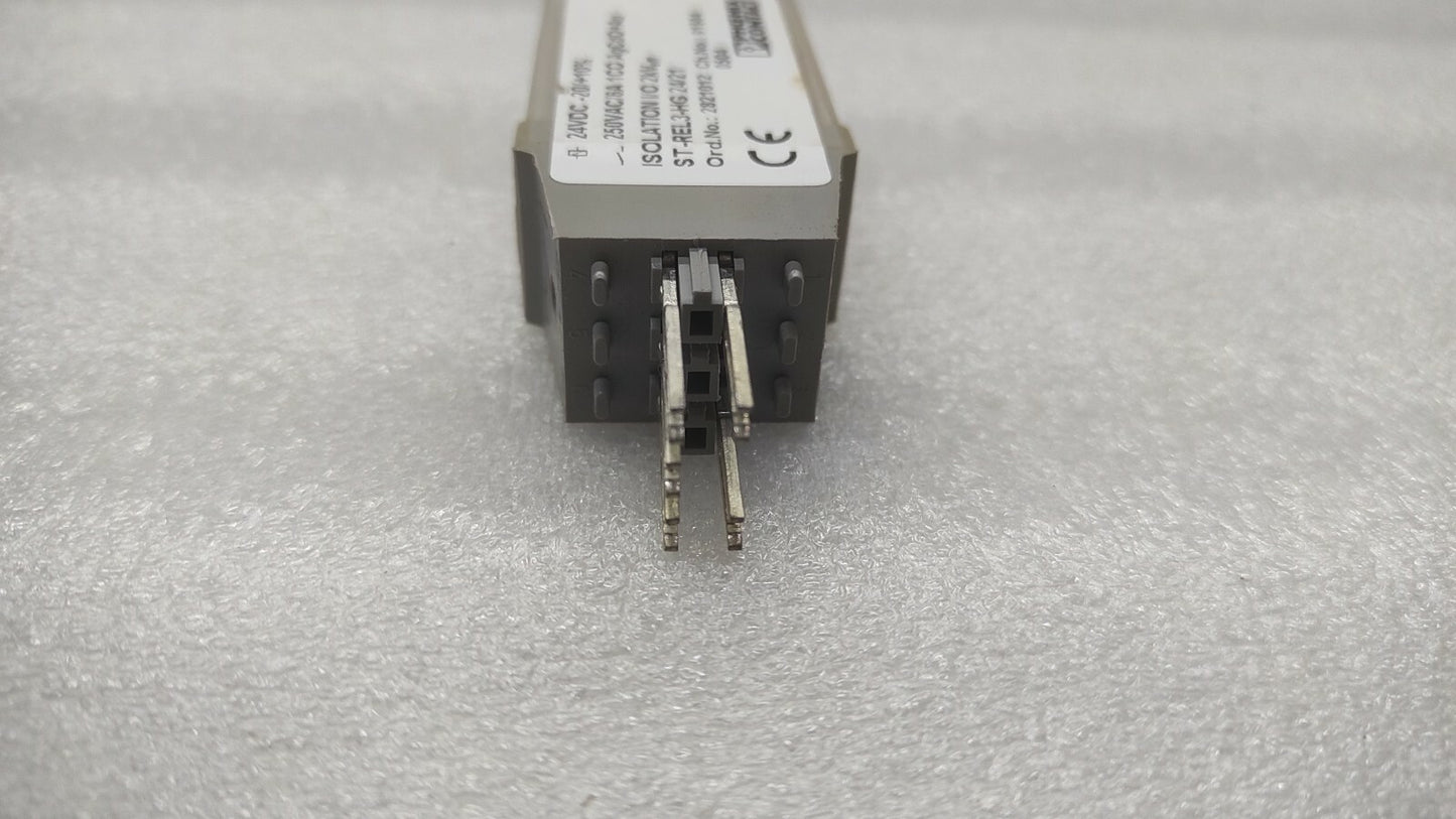 PHOENIX CONTACT ST-REL3-HG 24/21 RELAY CONNECTORS 2821012 24VDC LOT OF 5 UNIT
