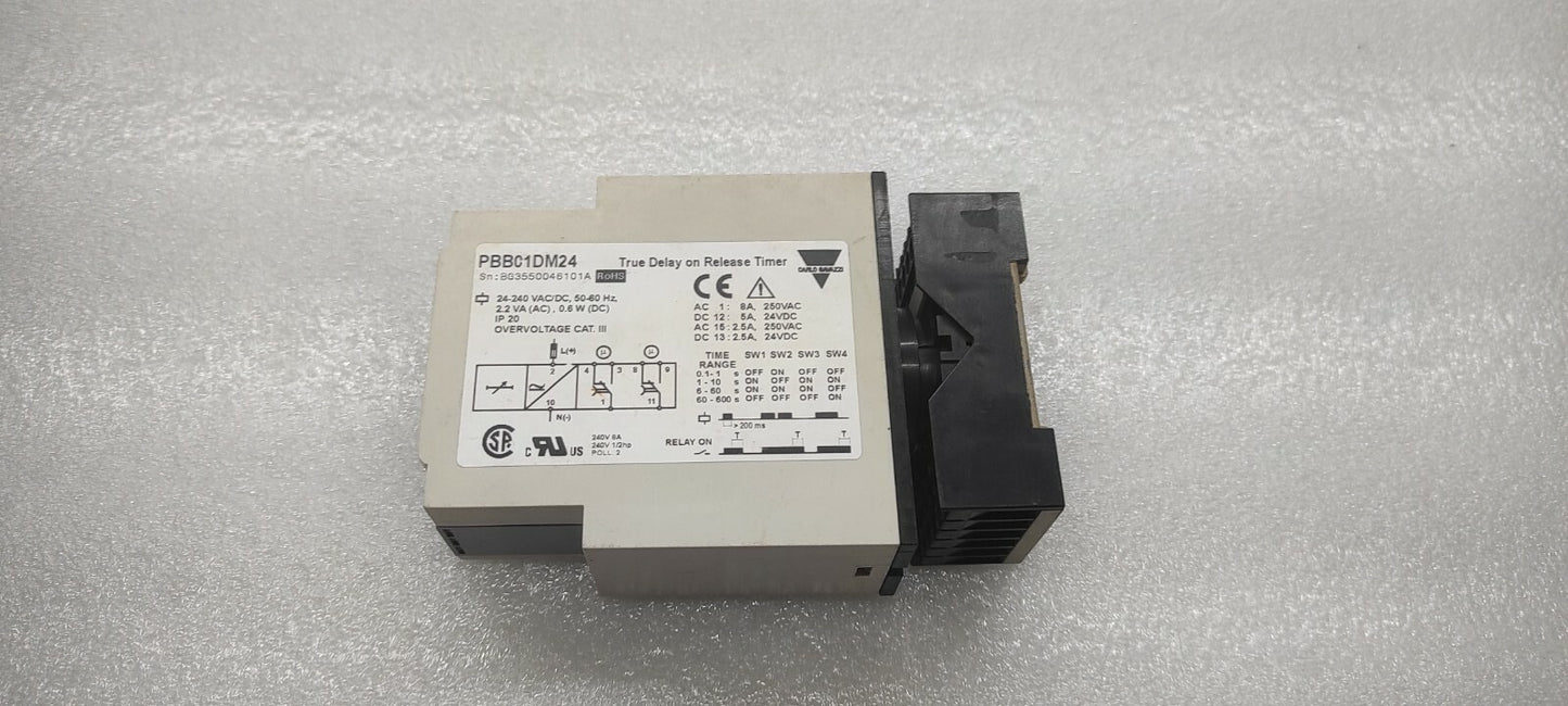 CARLO GAVAZZI PBB01DM24 TRUE DELAY  ON RELEASE TIMER 24-240VAC/DC
