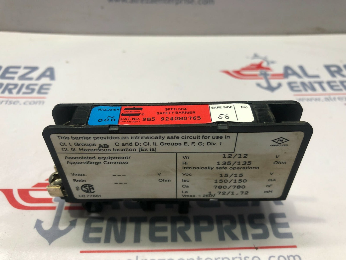CROUSE-HINDS CEAG SPEC 504  SAFETY BARRIER 9240M0765