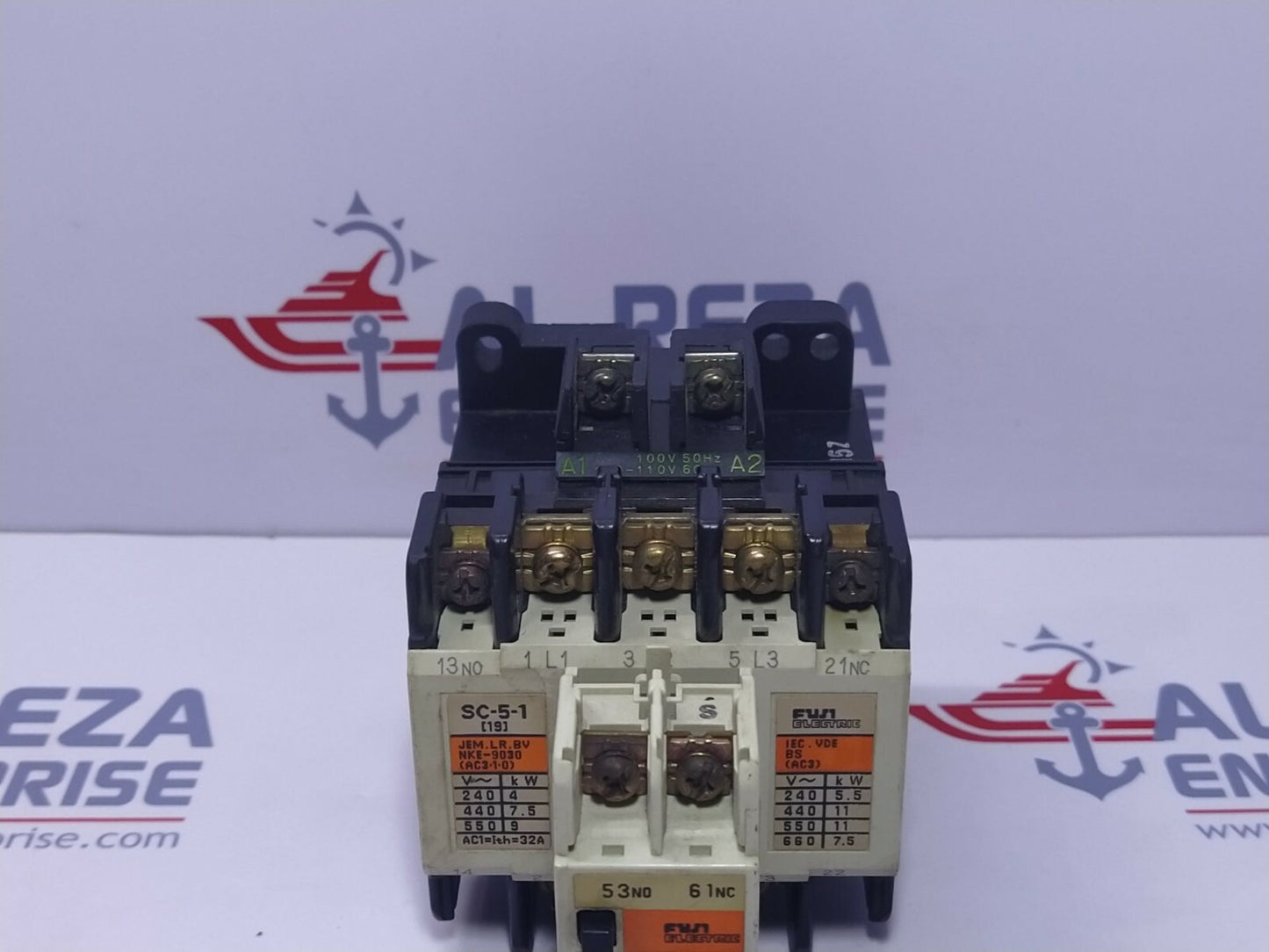 Fuji SC-5-1(19) Magnetic Contactor 32A Coil 100-110V Aux Relay SZ-A11 4NC0H0
