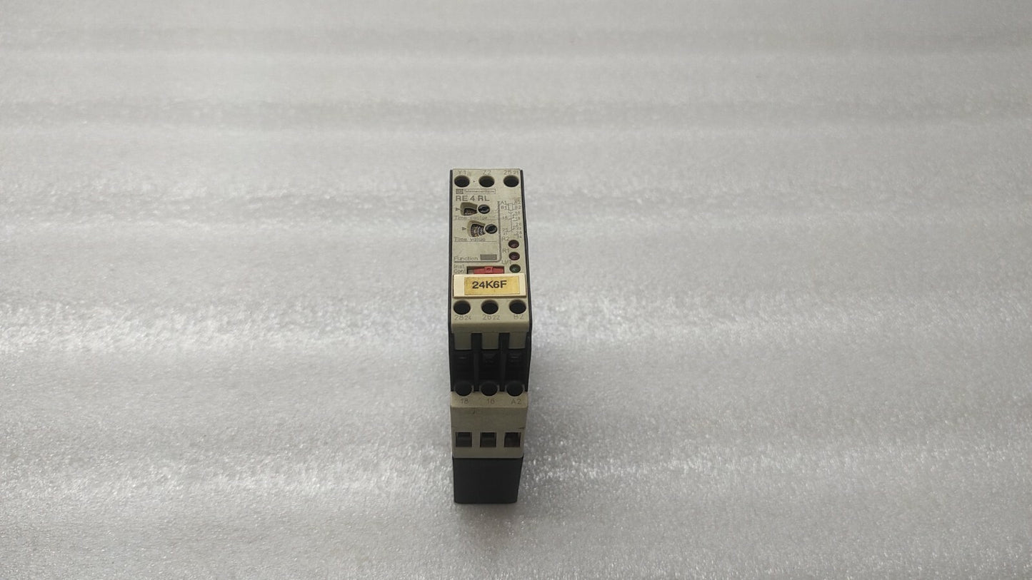 TELEMECANIQUE RE4 RL13BU TIME DELAY RELAY 110-240V/24V/42-48V 0.05S-300H 09960