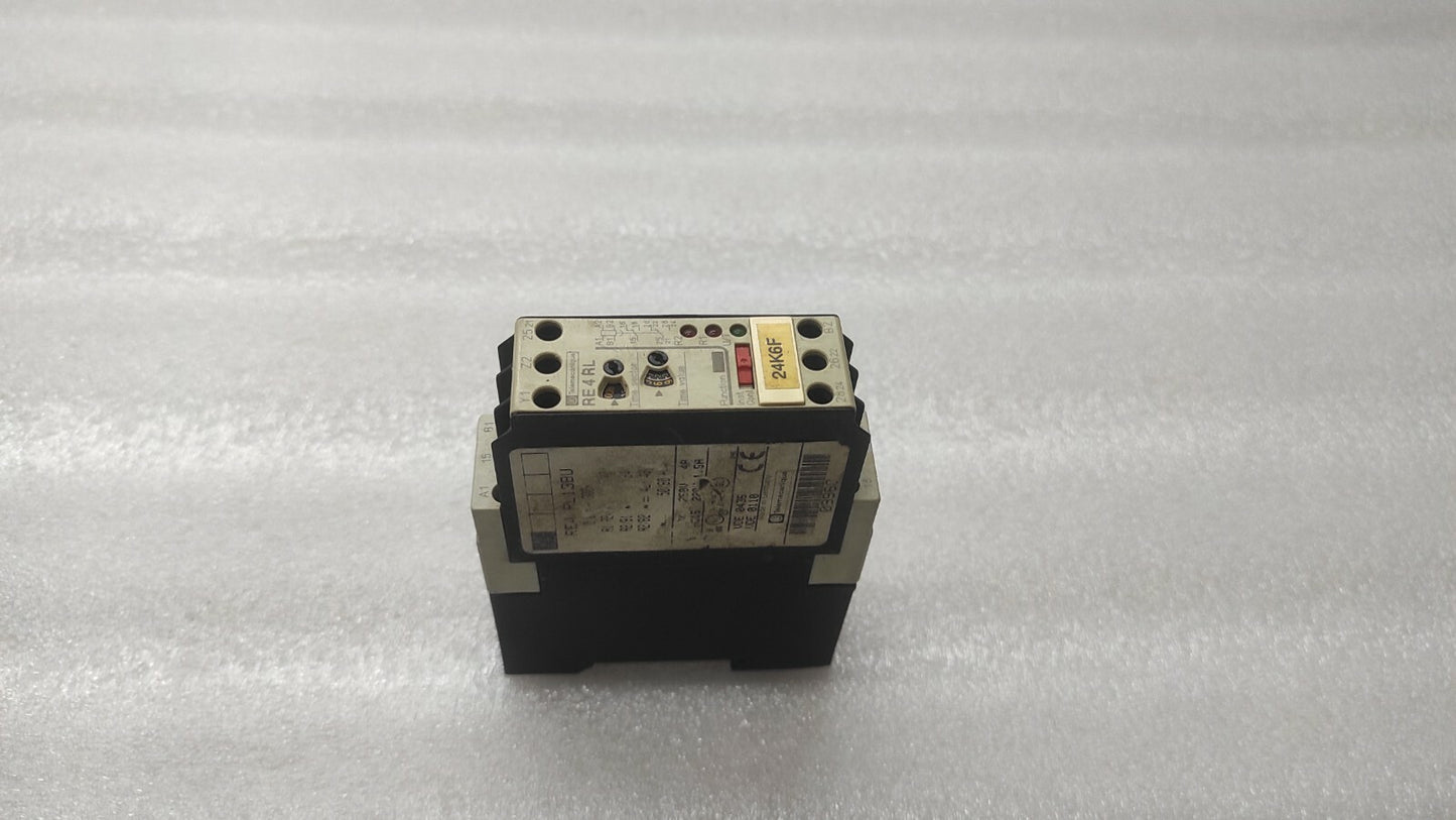 TELEMECANIQUE RE4 RL13BU TIME DELAY RELAY 110-240V/24V/42-48V 0.05S-300H 09960