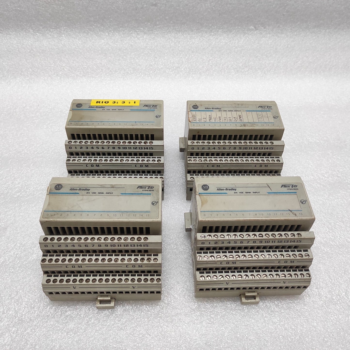 ALLEN BRADLEY CAT 1794-IB16 FLEX I/O INPUT MODULE 96145673 CAT 1794-TB3/A 961454