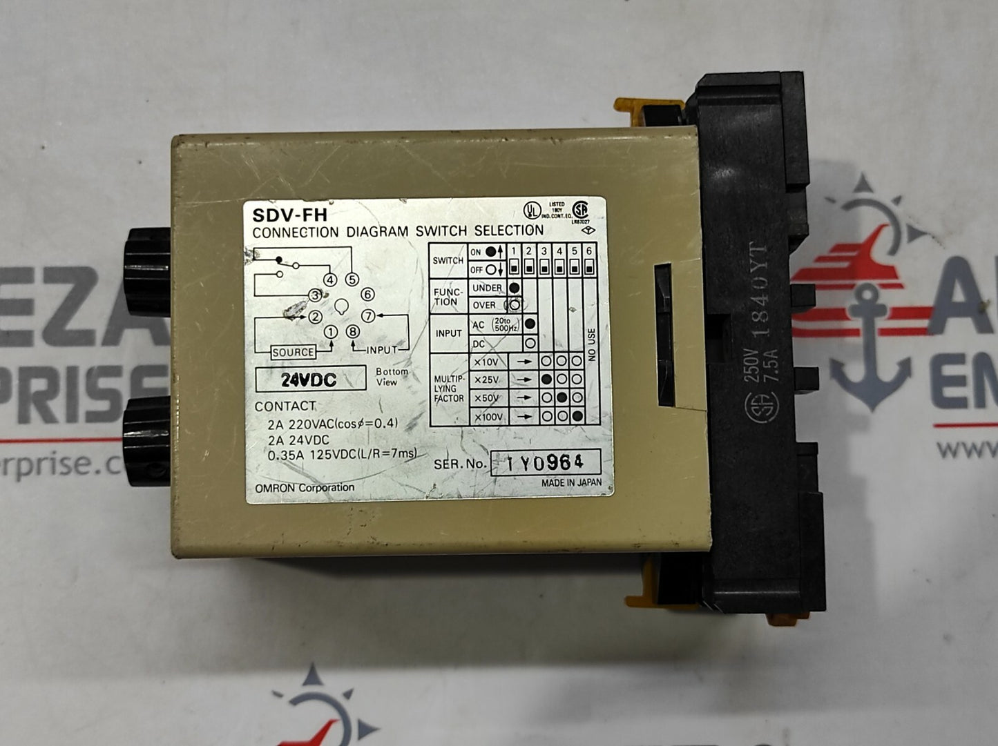 OMRON SDV-FH2 VOLTAGE SENSOR 24V DC