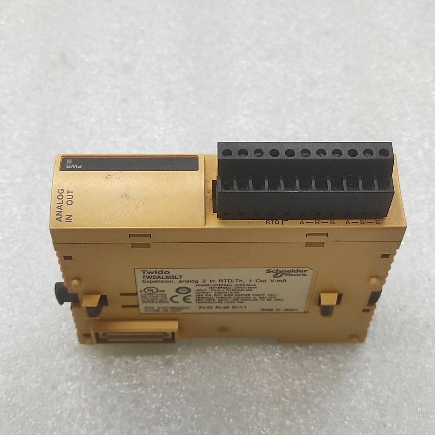 SE TWDALM3LT EXPANSION ANALOG MODULE